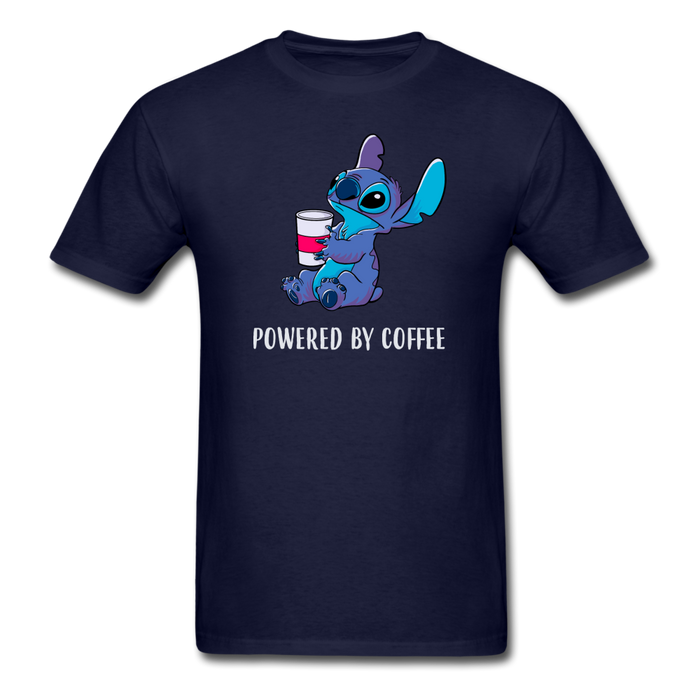 Powered By Coffee Unisex Classic T-Shirt - navy / S
