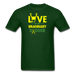 Love Is Unisex Classic T-Shirt - forest green / S