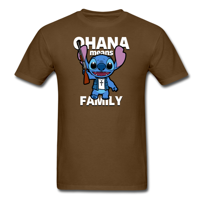 Ohana Is Family Unisex Classic T-Shirt - brown / S