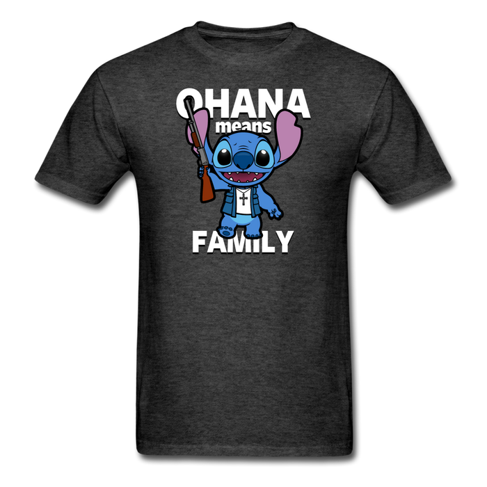 Ohana Is Family Unisex Classic T-Shirt - heather black / S