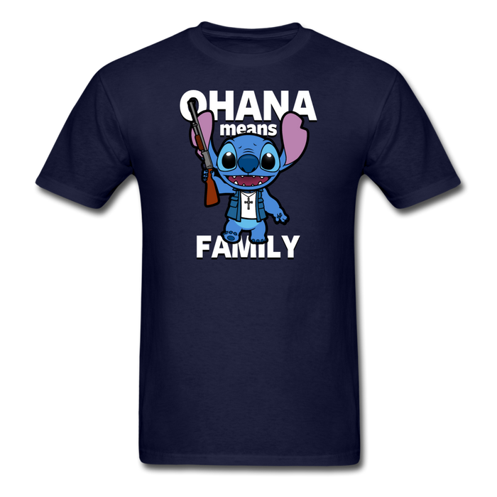 Ohana Is Family Unisex Classic T-Shirt - navy / S