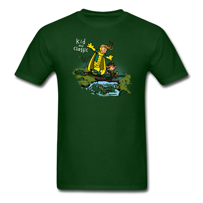 Kid And Classic II Unisex T-Shirt - forest green / S