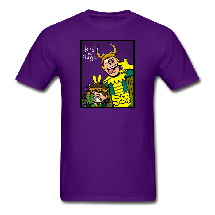 Kid And Classic Unisex T-Shirt - purple / S