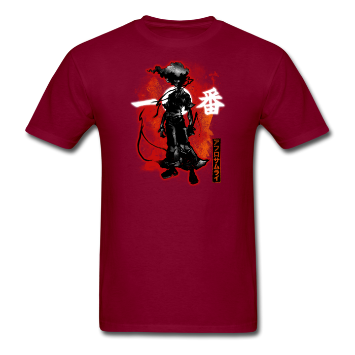 Cosmic Afro Samurai Unisex Classic T-Shirt - burgundy / S