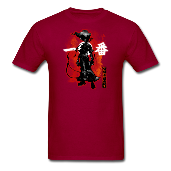 Cosmic Afro Samurai Unisex Classic T-Shirt - dark red / S