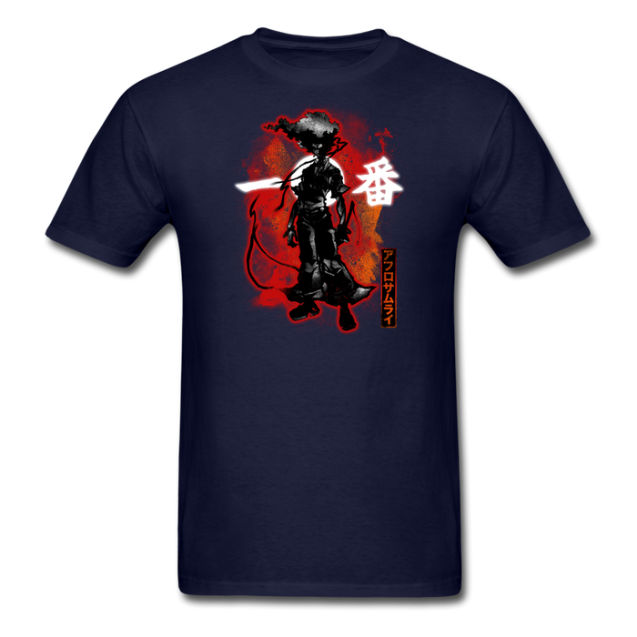 Cosmic Afro Samurai Unisex Classic T-Shirt - navy / S