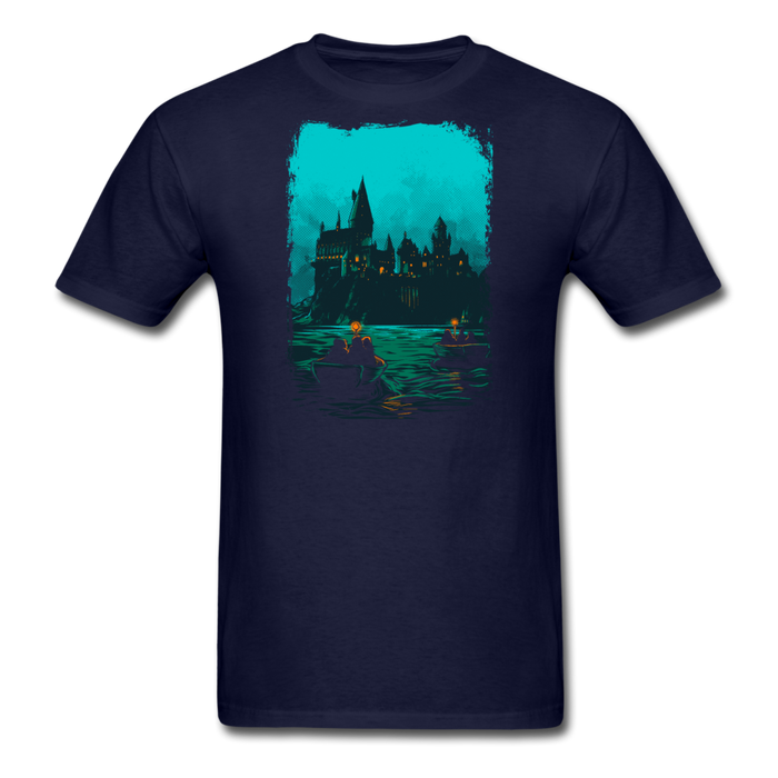 Arrival at Hogwarts Unisex Classic T-Shirt - navy / S