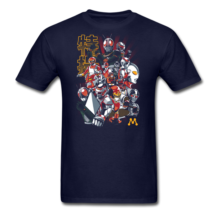 Tokusatsu Heroes Unisex Classic T-Shirt - navy / S