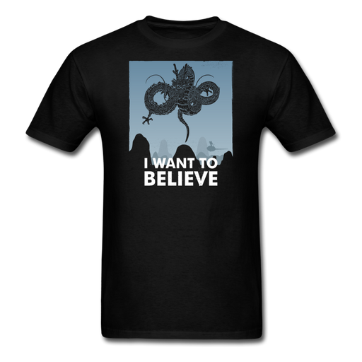 Believe in dragons Unisex T-Shirt - black / S