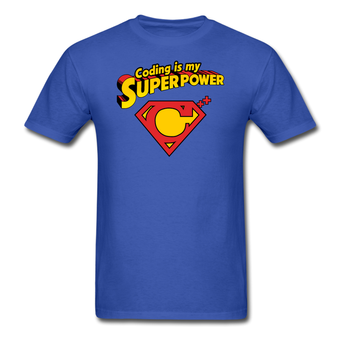 Coding is my superpower Unisex T-Shirt - royal blue / S