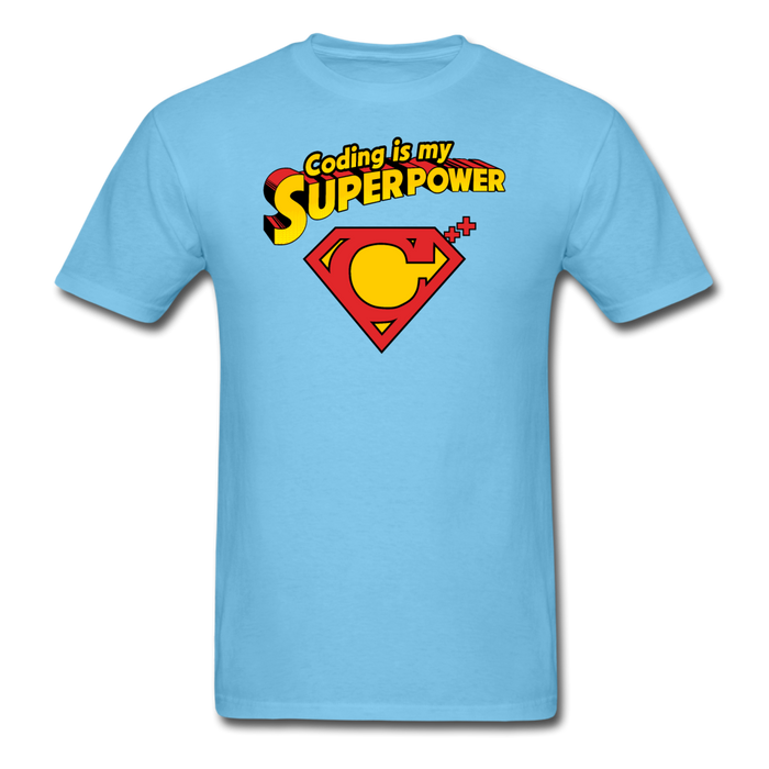 Coding is my superpower Unisex T-Shirt - aquatic blue / S