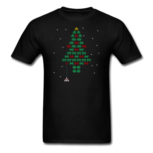 Christmas in space Unisex T-Shirt - black / S