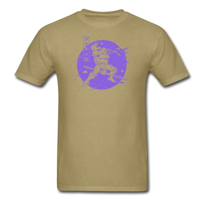 Purple Warrior Turtle Unisex T-Shirt - khaki / S
