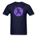 Purple Warrior Turtle Unisex T-Shirt - navy / S