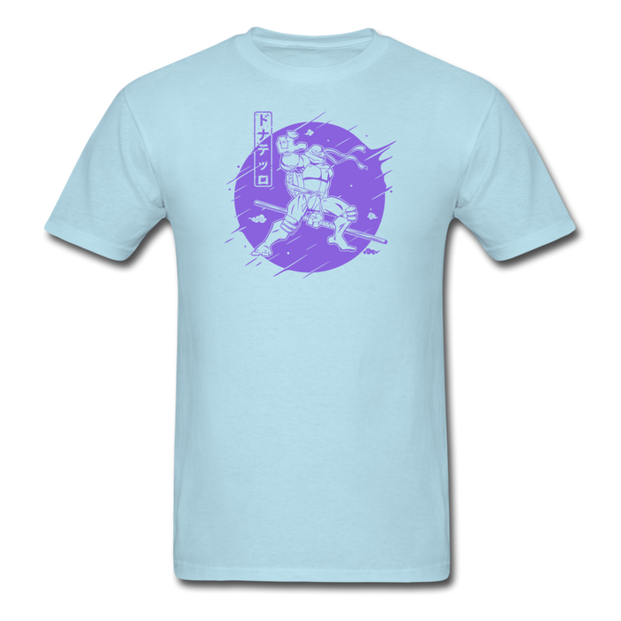 Purple Warrior Turtle Unisex T-Shirt - powder blue / S