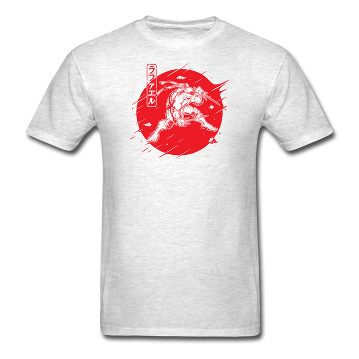 Red Warrior Turtle Unisex T-Shirt - light heather gray / S