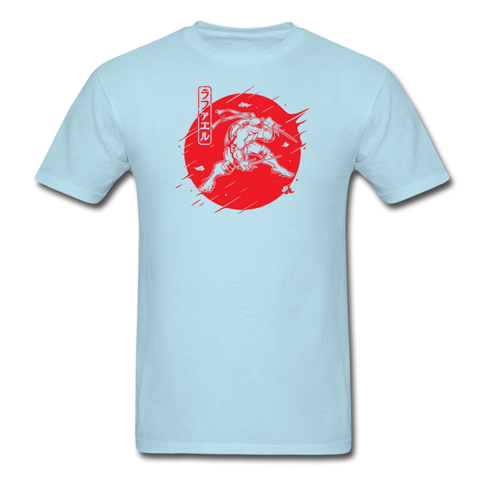 Red Warrior Turtle Unisex T-Shirt - powder blue / S