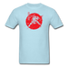 Red Warrior Turtle Unisex T-Shirt - powder blue / S