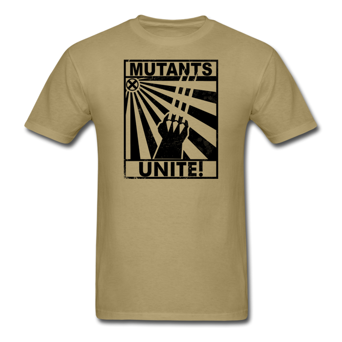 Mutants Unite Unisex T-Shirt - khaki / S