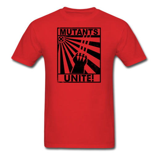 Mutants Unite Unisex T-Shirt - red / S