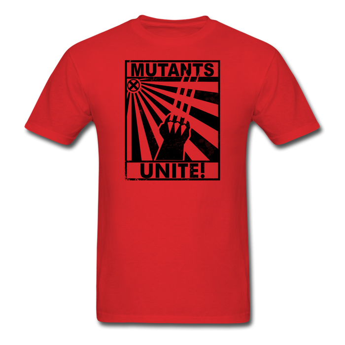 Mutants Unite Unisex T-Shirt - red / S