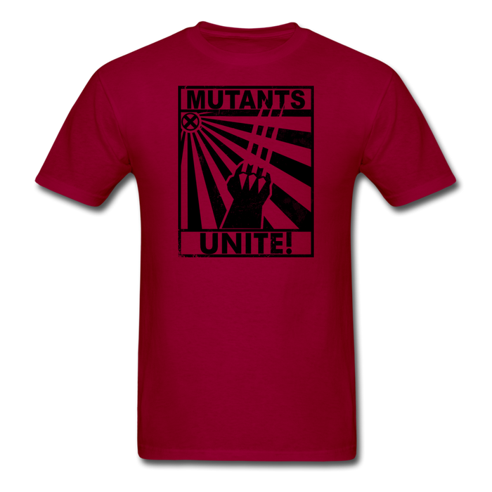 Mutants Unite Unisex T-Shirt - dark red / S