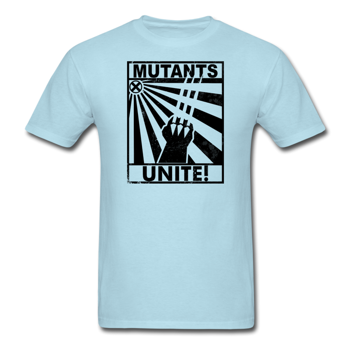 Mutants Unite Unisex T-Shirt - powder blue / S