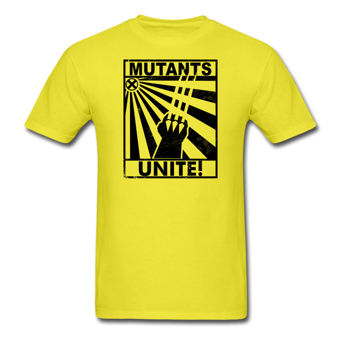 Mutants Unite Unisex T-Shirt - yellow / S