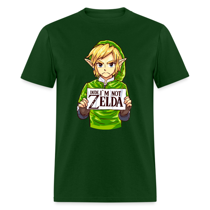 Dude I'm Not Zelda Unisex Classic T-Shirt - forest green