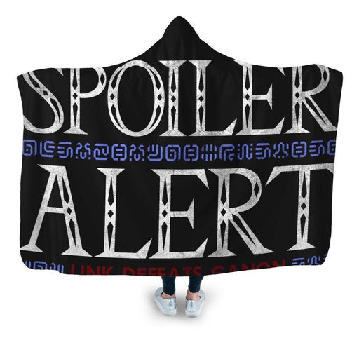 Spoiler Alert Link Defeats Ganon Hooded Blanket - Adult / Premium Sherpa