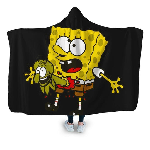 Spongeburs Hooded Blanket - Adult / Premium Sherpa
