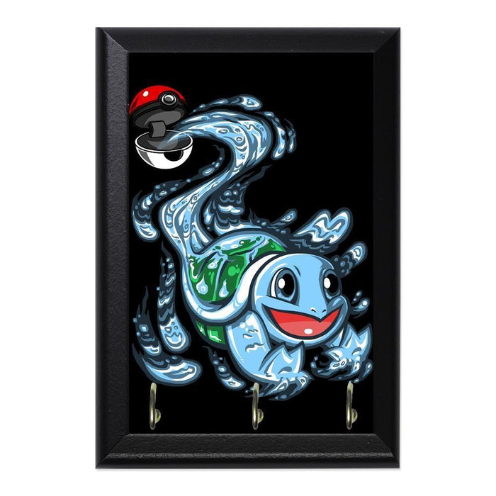 Squirtle Pokeball Decorative Wall Plaque Key Holder Hanger - 8 x 6 / Yes
