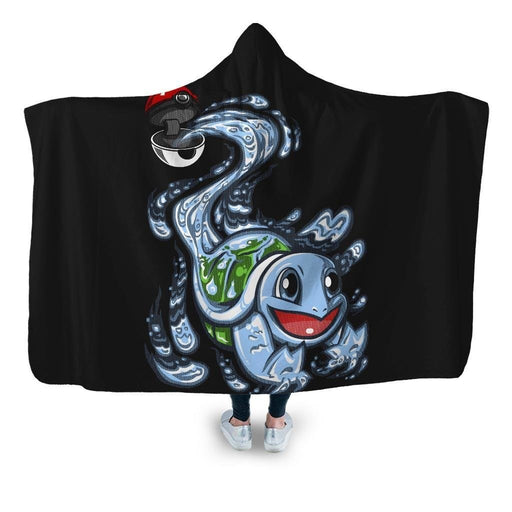 Squirtle Pokeball Hooded Blanket - Adult / Premium Sherpa