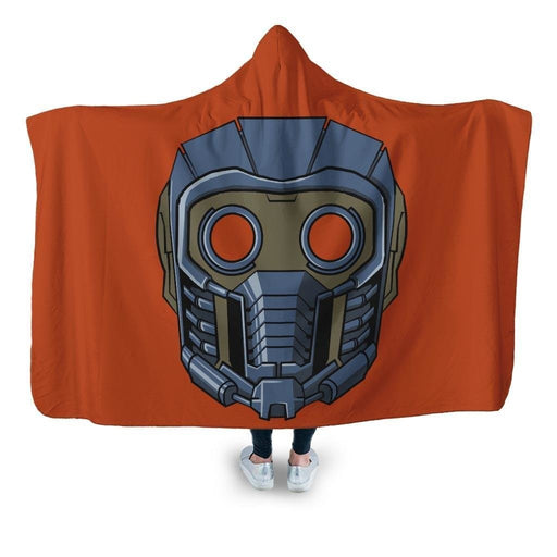 Star Lord Face 2 Hooded Blanket - Adult / Premium Sherpa