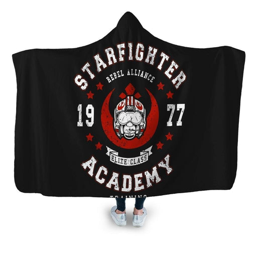 Starfighter Academy 77 Hooded Blanket - Adult / Premium Sherpa