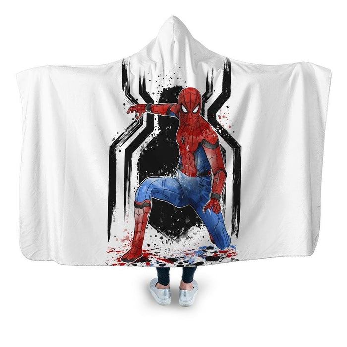 Stark Spider Suit Hooded Blanket - Adult / Premium Sherpa