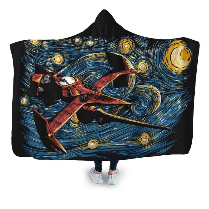 Starry Cowboy Hooded Blanket - Adult / Premium Sherpa