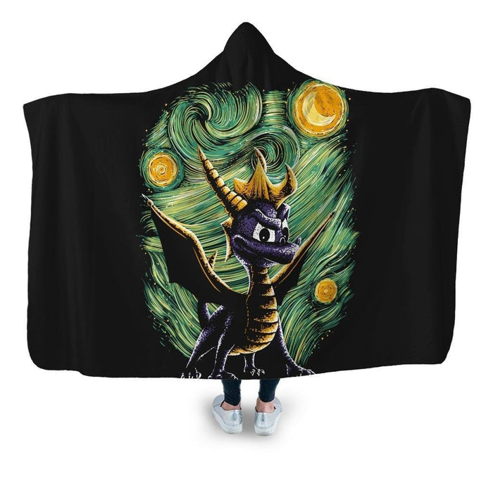 Starry Dragon Hooded Blanket - Adult / Premium Sherpa