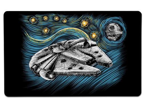Starry Falcon Large Mouse Pad