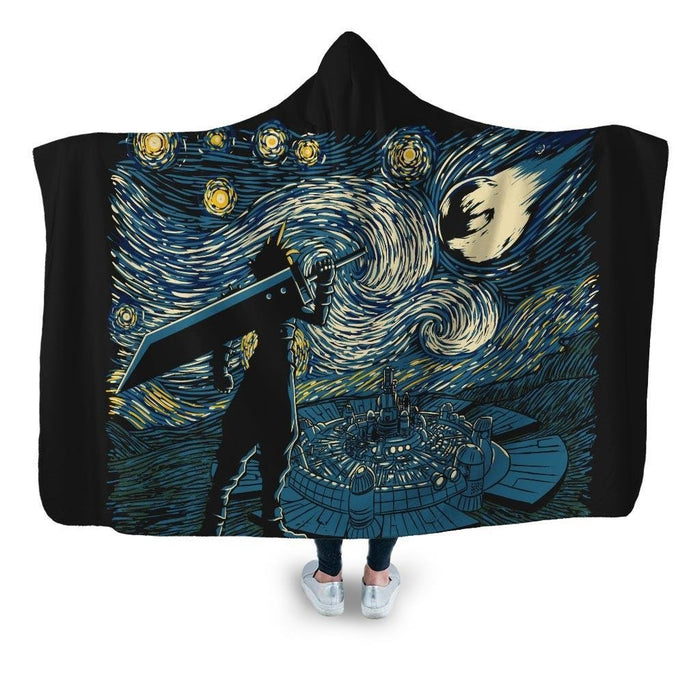 Starry Fantasy Hooded Blanket - Adult / Premium Sherpa
