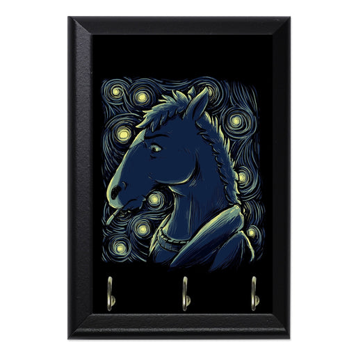 Starry Horse Key Hanging Plaque - 8 x 6 / Yes