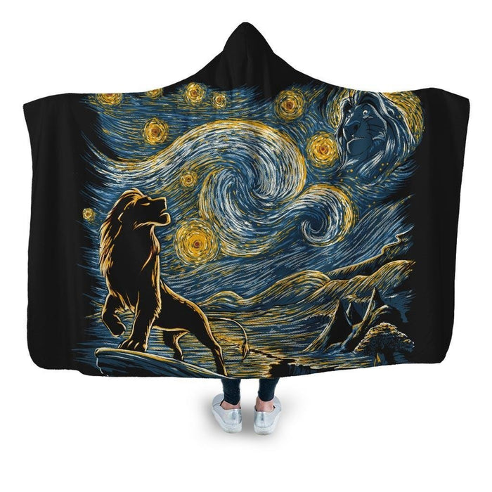 Starry King Hooded Blanket - Adult / Premium Sherpa