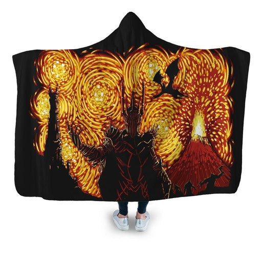 Starry Middle Earth Hooded Blanket - Adult / Premium Sherpa