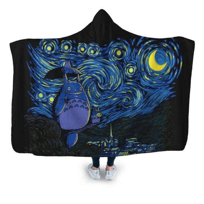 Starry Neighbor Hooded Blanket - Adult / Premium Sherpa