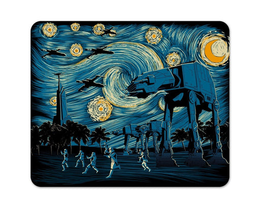 Starry Scarif halftoned Mouse Pad