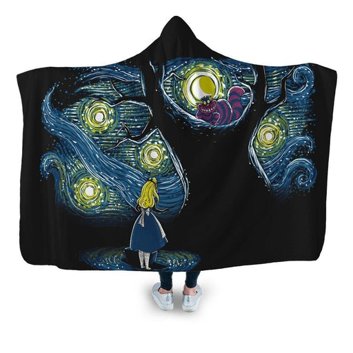 Starry Wonderland Hooded Blanket - Adult / Premium Sherpa