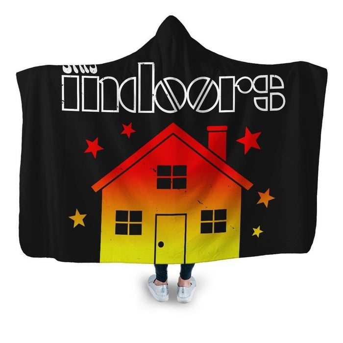 Stay Indoors Hooded Blanket - Adult / Premium Sherpa