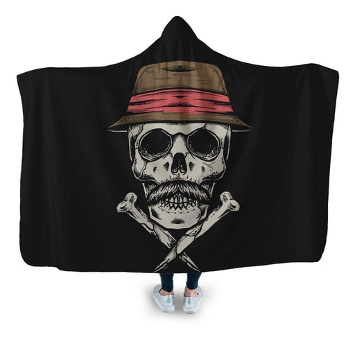 Stay Skull Hooded Blanket - Adult / Premium Sherpa