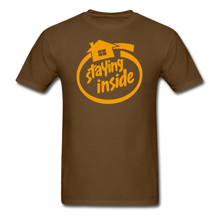 Staying Inside Unisex Classic T-Shirt - brown / S
