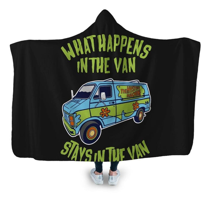 Stays In The Van Hooded Blanket - Adult / Premium Sherpa
